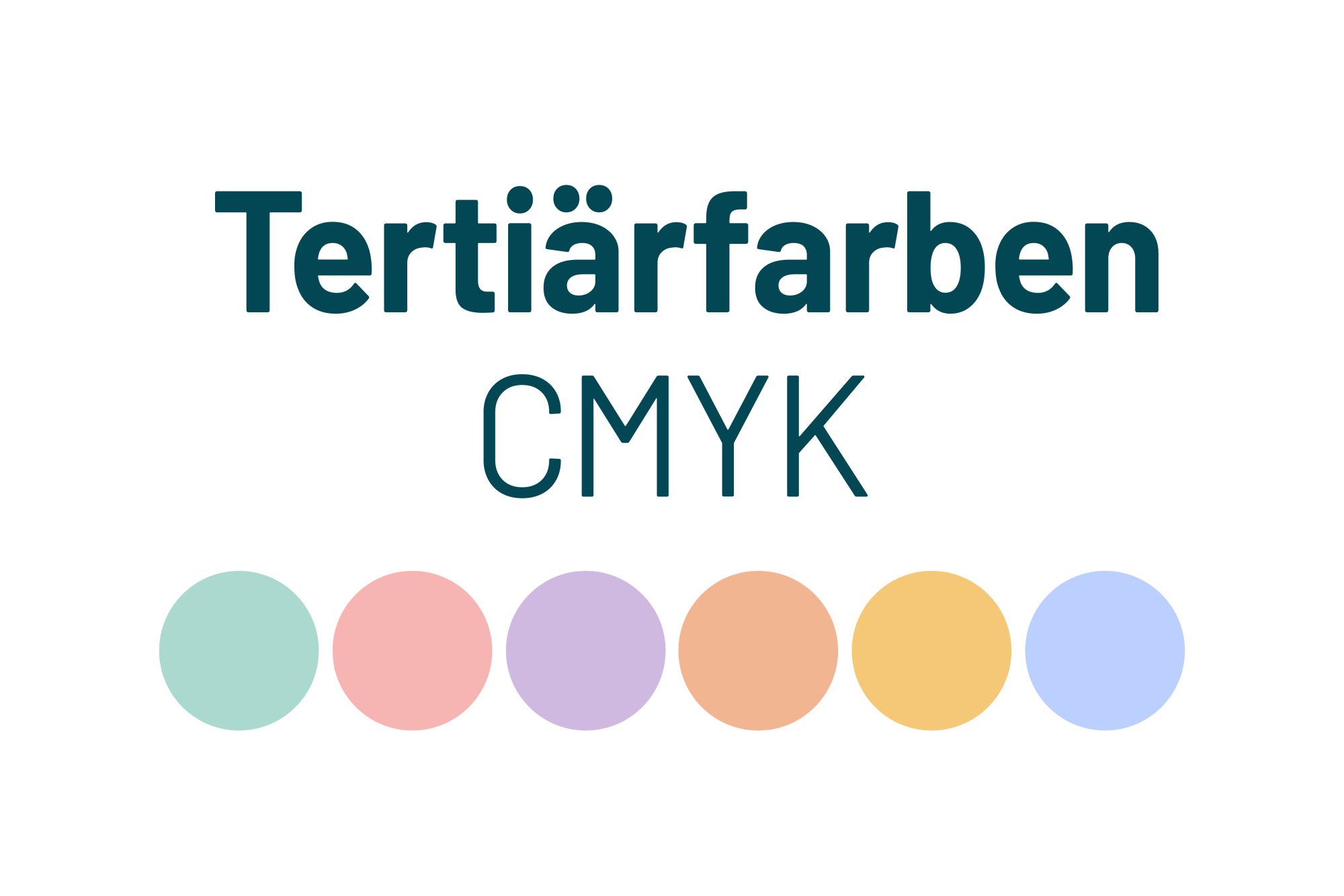 KJD Farbpalette Tertiärfarben | CMYK